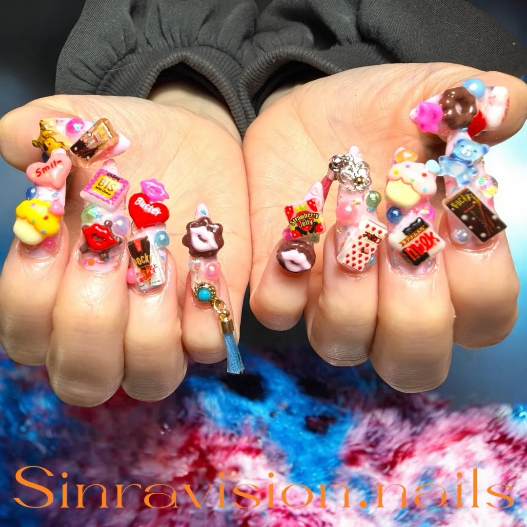 🍬🍬🍬お菓子ネイル🍬🍬🍬