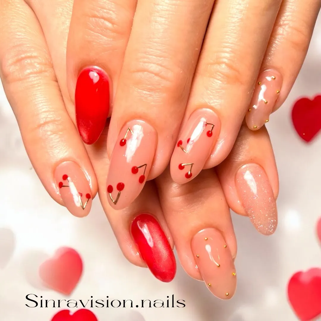 🍒🍒🍒さくらんぼネイル🍒🍒🍒